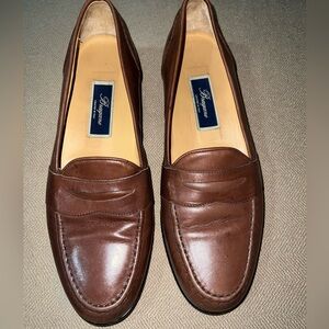 Bragano Men's Brown Leather Loafers